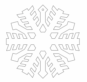 Colgante de copo navideño
