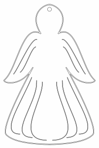 Esfera de ángel navideño