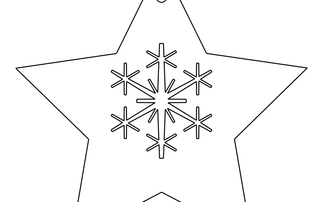 Esfera de estrella con copo
