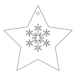 Esfera de estrella con copo