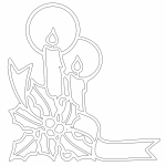 Velas navideñas - Vector descarganle para corte CNC y grabado laser gratis | Stanser