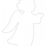 Silueta de ángel (perfil) - Vector SVG DXF para CNC Router y Laser CO2 - Descargable gratis | Stanser