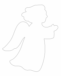 Silueta de ángel (perfil)