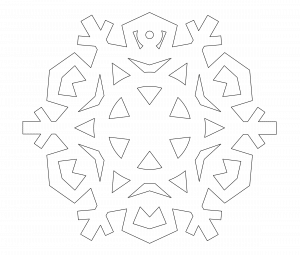 Esfera de copo navideño 2