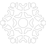 Silueta de copo navideño 2 - Vector descarganle para corte CNC y grabado laser gratis | Stanser