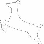 Silueta de perfil de reno - Vector descarganle para corte CNC y grabado laser gratis | Stanser