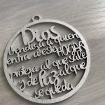 Colgante "Dios bendice..." - Vector SVG DXF para CNC Router y Laser CO2 - Descargable gratis | Stanser