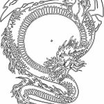 Dragón enroscado - Vector descarganle para corte CNC y grabado laser gratis | Stanser