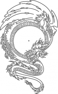 Dragón enroscado