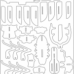 Estegosaurio 3D (pt1) - Vector descarganle para corte CNC y grabado laser gratis | Stanser
