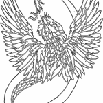 Ave fénix - Vector descarganle para corte CNC y grabado laser gratis | Stanser