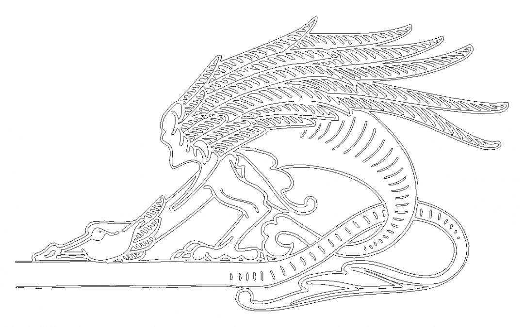 Dragón cabeza abajo