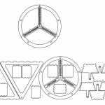 Rueda de la fortuna armable - Vector SVG DXF para CNC Router y Laser CO2 - Descargable gratis | Stanser