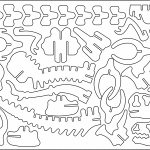 Fósil de dinosaurio - Vector descarganle para corte CNC y grabado laser gratis | Stanser