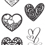 Diseños de corazones 10 - Vector descarganle para corte CNC y grabado laser gratis | Stanser
