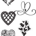 Diseños de corazones 12 - Vector descarganle para corte CNC y grabado laser gratis | Stanser