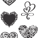 Diseños de corazones 13 - Vector descarganle para corte CNC y grabado laser gratis | Stanser