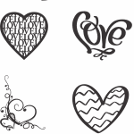 Diseños de corazones - Vector descarganle para corte CNC y grabado laser gratis | Stanser