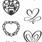 Diseños de corazones 2 - Vector descarganle para corte CNC y grabado laser gratis | Stanser