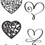 Diseños de corazones 4 - Vector descarganle para corte CNC y grabado laser gratis | Stanser