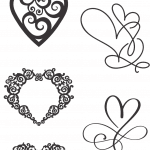 Diseños de corazones 5 - Vector descarganle para corte CNC y grabado laser gratis | Stanser