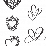 Diseños de corazones 6 - Vector descarganle para corte CNC y grabado laser gratis | Stanser
