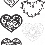 Diseños de corazones 9 - Vector descarganle para corte CNC y grabado laser gratis | Stanser