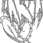 Dragón oculto en sus alas - Vector descarganle para corte CNC y grabado laser gratis | Stanser