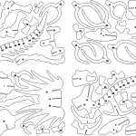 Huesos de styracosaurus a 1mm - Vector descarganle para corte CNC y grabado laser gratis | Stanser