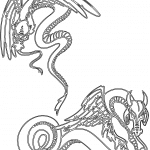 Dragones chinos - Vector descarganle para corte CNC y grabado laser gratis | Stanser