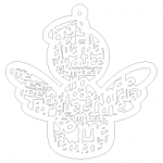 Llavero "Angelito" - Vector SVG DXF para CNC Router y Laser CO2 - Descargable gratis | Stanser