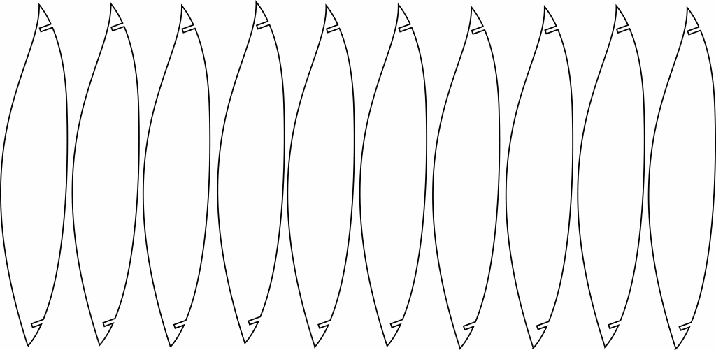 Lámpara de hojas — vector para corte CNC