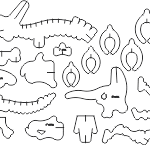 Molde de dinosaurio - Vector descarganle para corte CNC y grabado laser gratis | Stanser