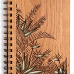 Cubierta de libreta "Hojas" - Vector descarganle para corte CNC y grabado laser gratis | Stanser