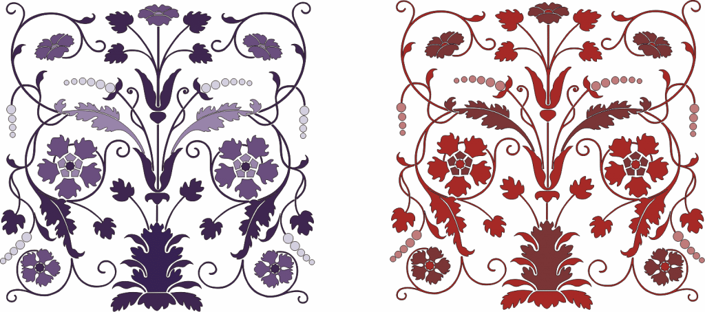 Ornamento floral 1 — vector para corte CNC