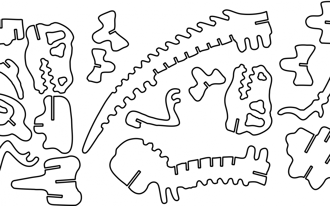 Osamenta de T-Rex a 3mm