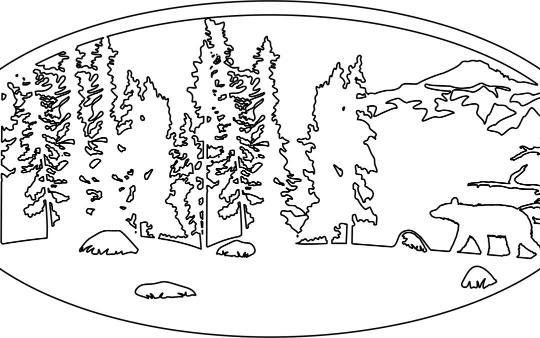 Óvalo de naturaleza