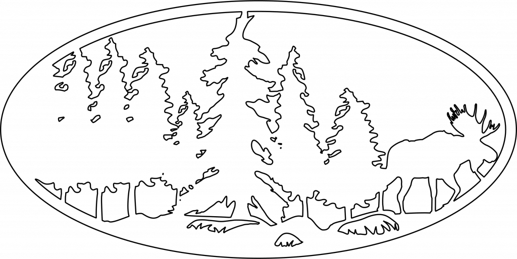 Cuadro decorativo — vector para corte CNC