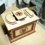 Caja con mecanismo - Vector SVG DXF para CNC Router y Laser CO2 - Descargable gratis | Stanser