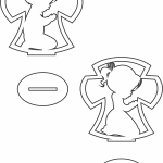 Par de cruces con niños rezando - Vector SVG DXF para CNC Router y Laser CO2 - Descargable gratis | Stanser