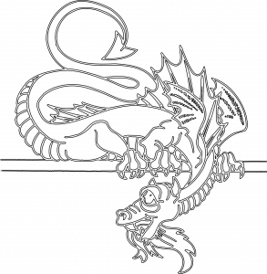 Dragón con alas pequeñas