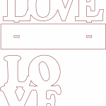 2 letreros de "LOVE" - Vector descarganle para corte CNC y grabado laser gratis | Stanser