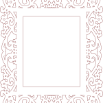 Marco para espejo "Floral" - Vector descarganle para corte CNC y grabado laser gratis | Stanser