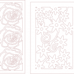 Paneles de flores - Vector descarganle para corte CNC y grabado laser gratis | Stanser