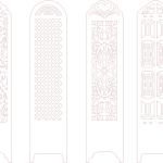 Paneles para biombo - Vector SVG DXF para CNC Router y Laser CO2 - Descargable gratis | Stanser