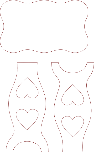 Mesita corazones