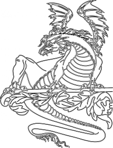 Dragón sobre rama