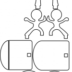 Portacelular "Karatecas" - Vector descarganle para corte CNC y grabado laser gratis | Stanser