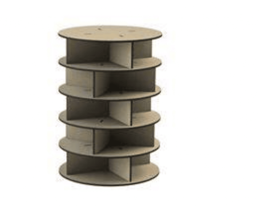 Organizador de zapatos — vector para corte CNC