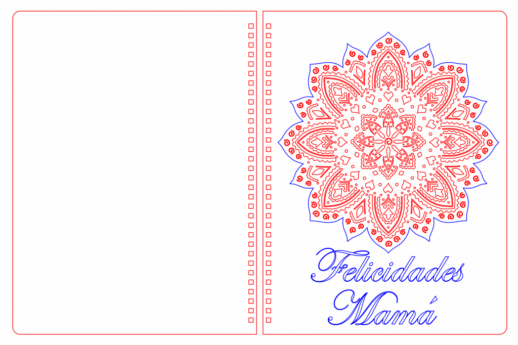 Pastas para cuaderno Mandala — vector para corte CNC